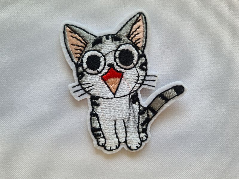 Applikation/Bügelbild Katze Anime Style