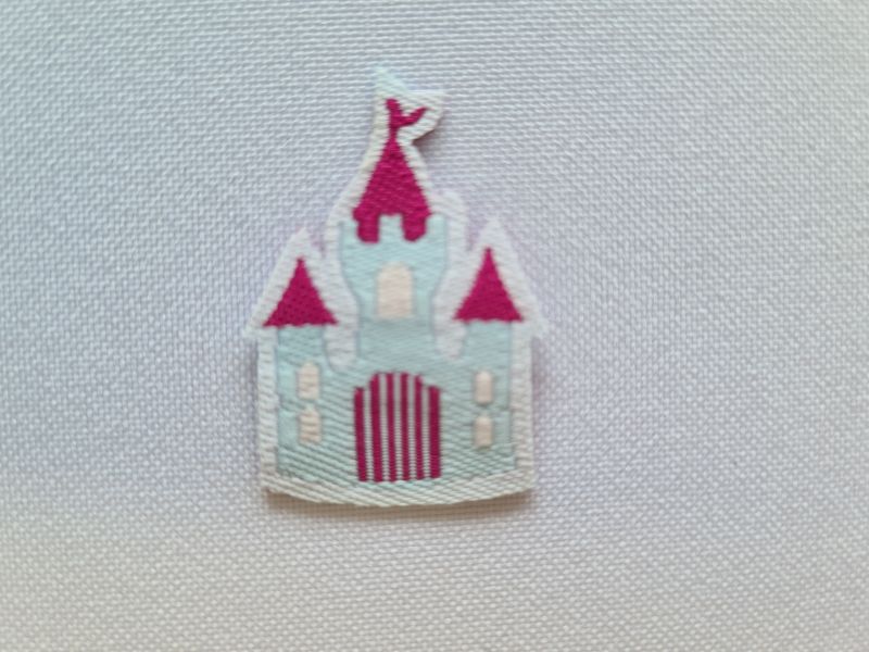 Applikation/Bügelbild Mini Schloss