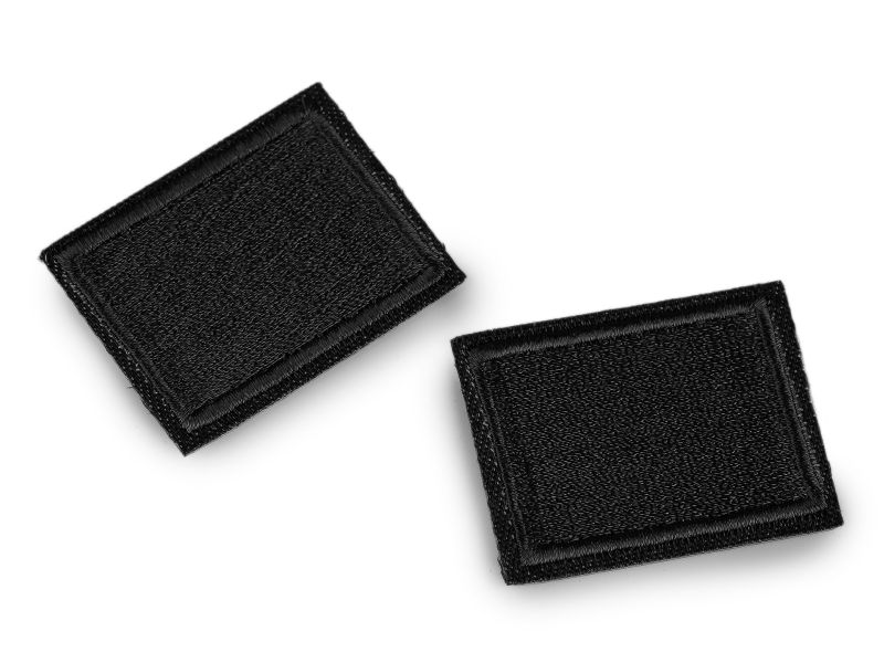 Applikation/Bügelbild Rechteck 3 x 4 cm dunkelgrün 20