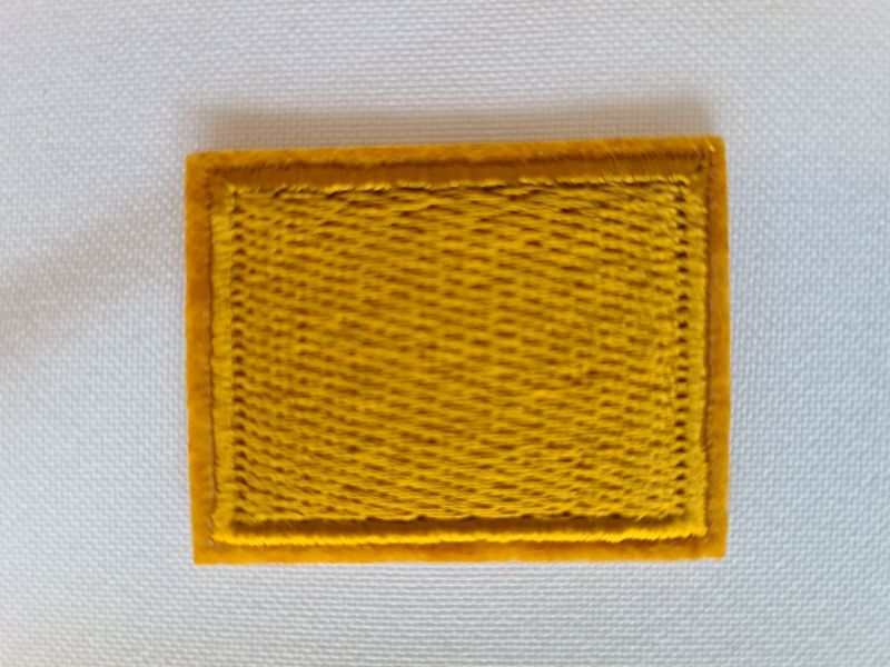 Applikation/Bügelbild Rechteck 3 x 4 cm hellbraun