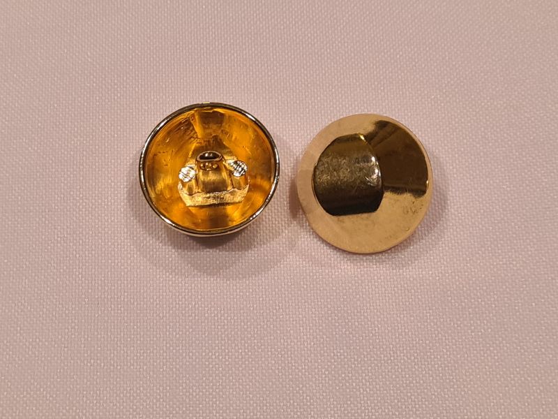 Knopf 20mm Öse Tracht Kuppel Gold