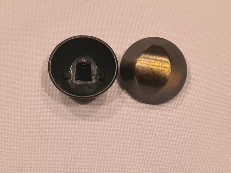 Knopf 23mm Öse Tracht Kuppel Hematit