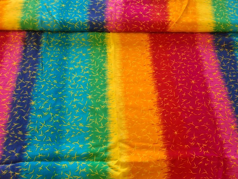 Viscose mit Elasthan Regenbogen