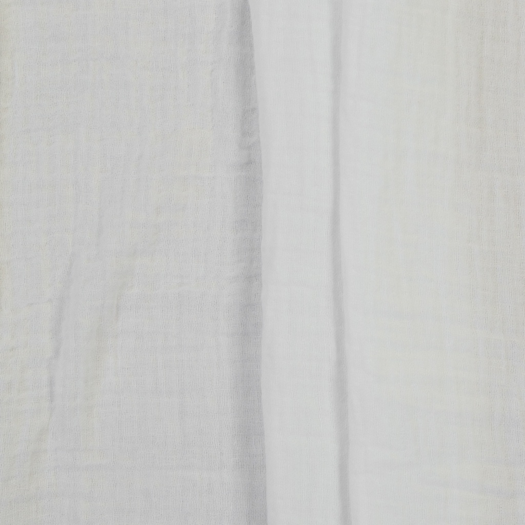[FAB-00007-B-11-4001] Double Gauze (Musselin) uni weiß
