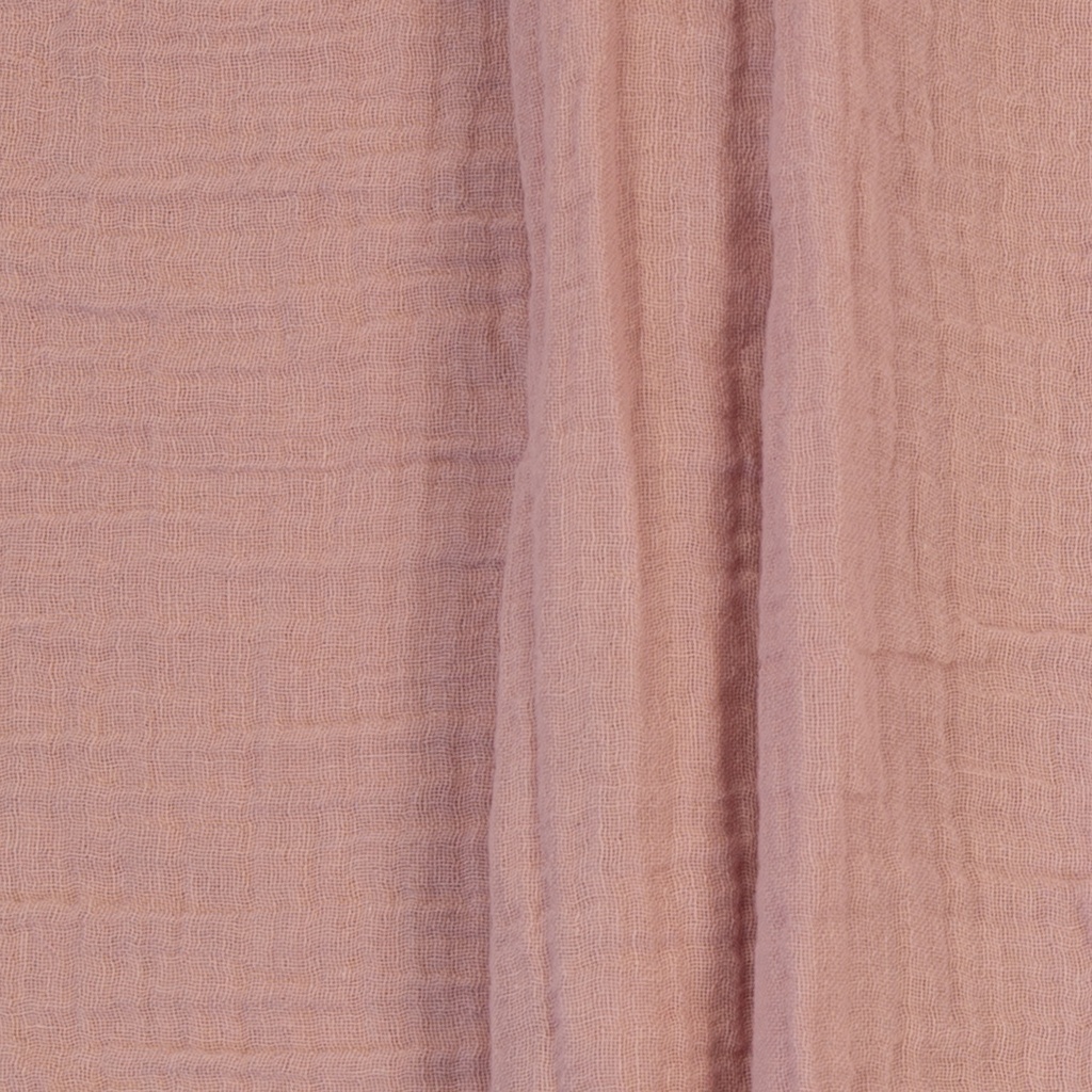 [FAB-00007-B-15-1905] Double Gauze (Musselin) uni puderrosa