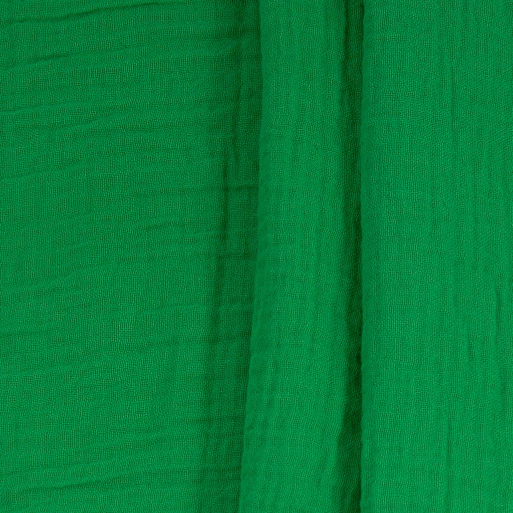 Double Gauze (Musselin) uni grasgrün