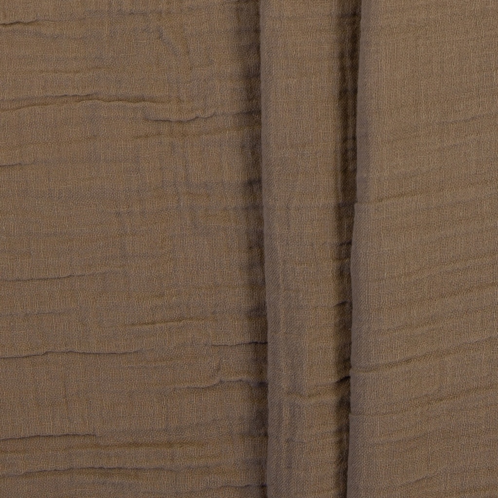 [FAB-00007-B-16-1109] Double Gauze (Musselin) uni camel