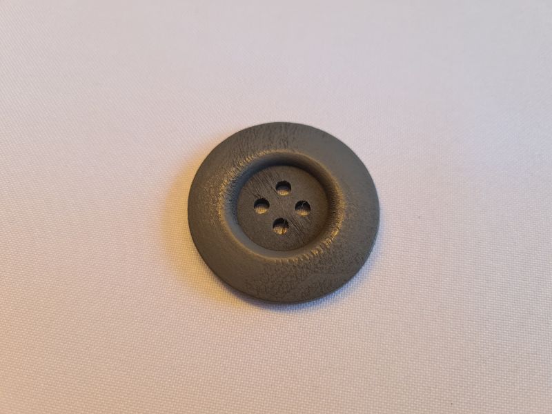 Knopf 40mm 4-Loch Holz Grau