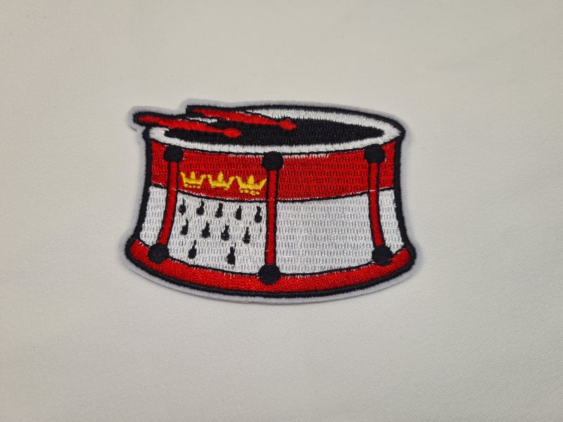 Applikation/Bügelbild Karneval Trommel