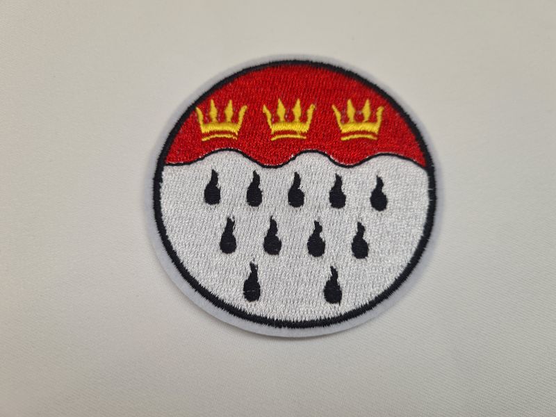 Applikation/Bügelbild Karneval Kreis Wellen