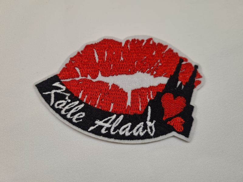Applikation/Bügelbild Karneval Kuss Alaaf