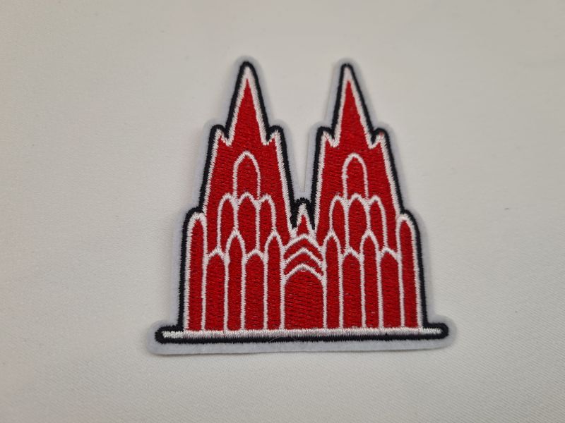 Applikation/Bügelbild Karneval Dom Rot