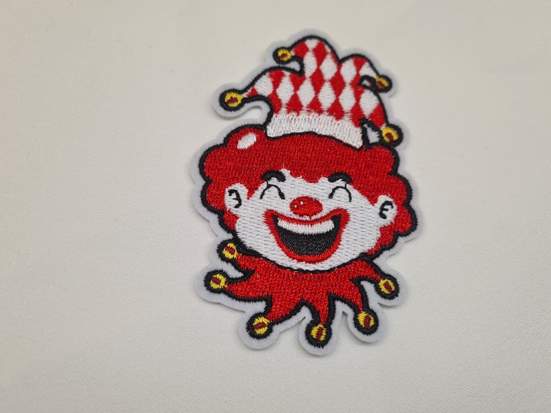 Applikation/Bügelbild Karneval Clown Kappe