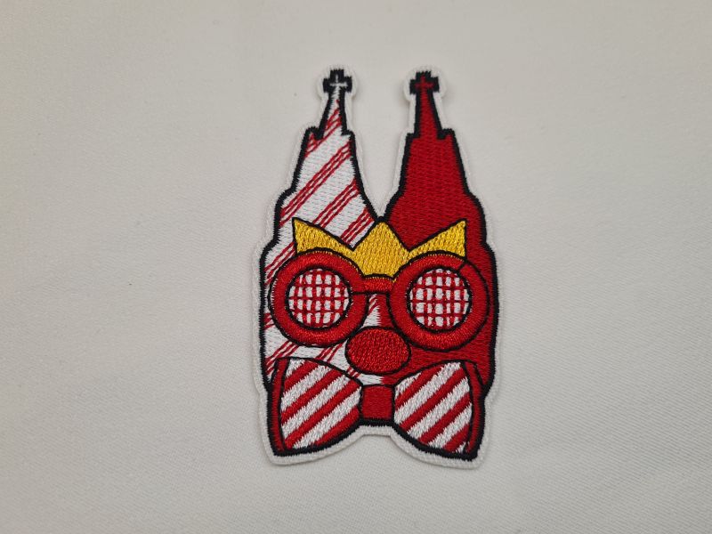 Applikation/Bügelbild Karneval Dom Streifen