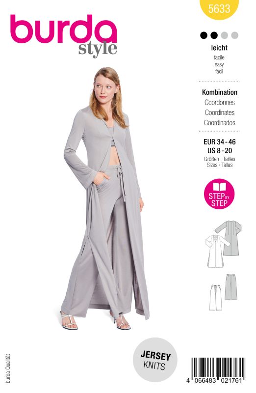 Schnittmuster Jacke & Hose Burda 5633
