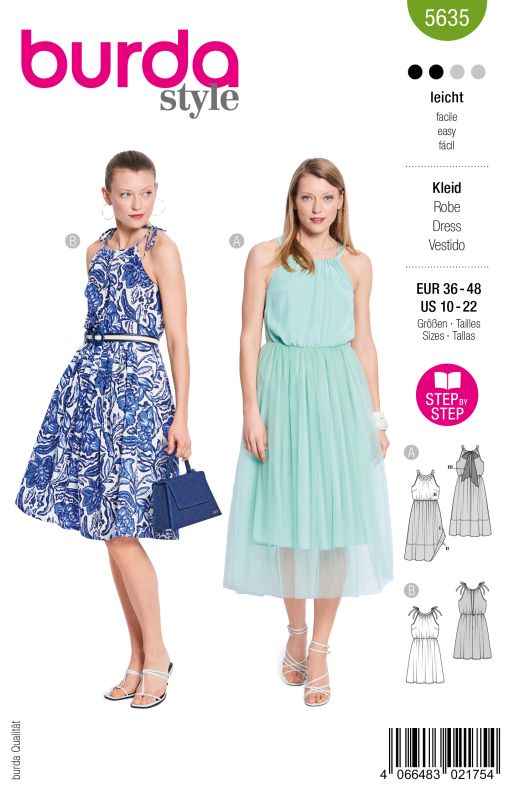 Schnittmuster Kleid Burda 5635