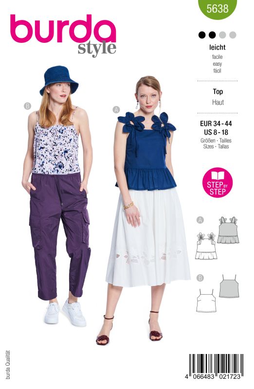 Schnittmuster Top Burda 5638