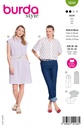 Schnittmuster Kleid & Bluse Burda 5644