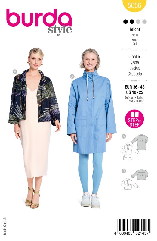 Schnittmuster Parka Burda 5656