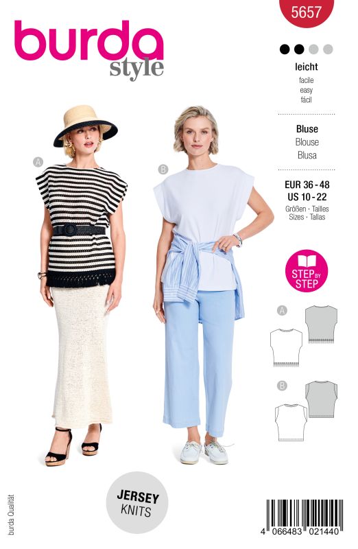 Schnittmuster Shirt Burda 5657