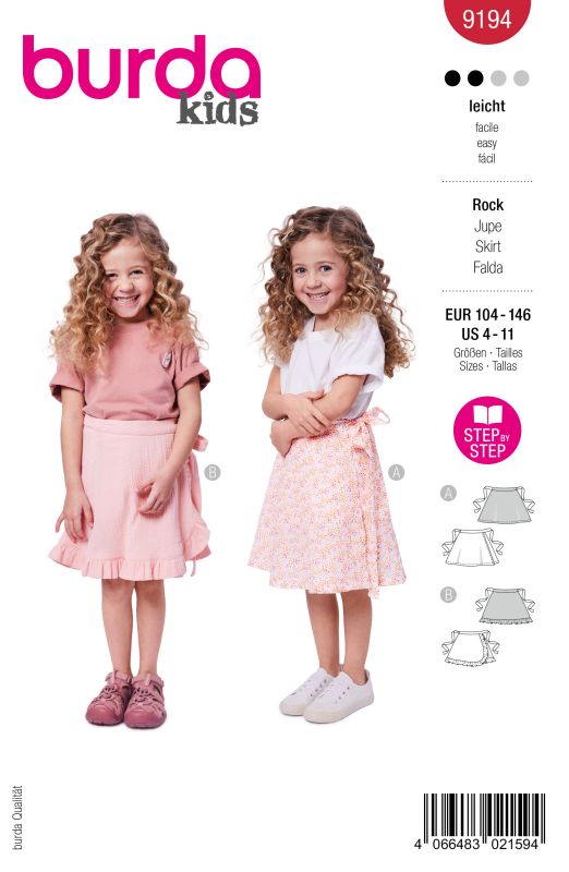 Schnittmuster Rock Burda 9194