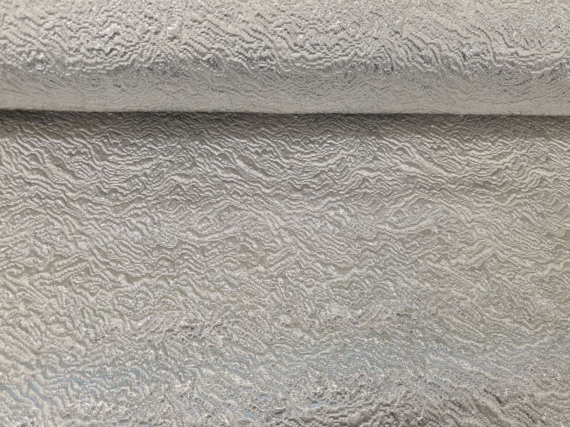 Lurex Stoff Silber 1 Meter breit