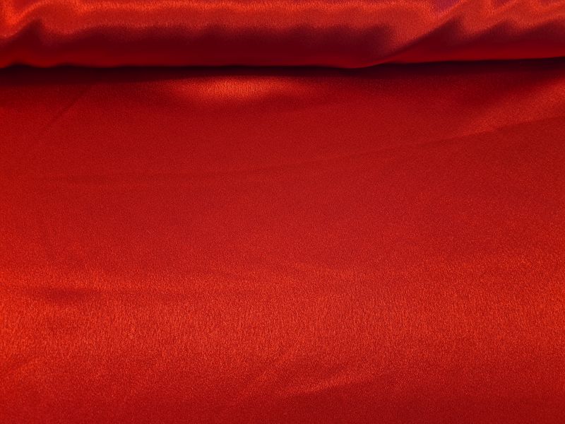 Krepp-Satin uni Rot