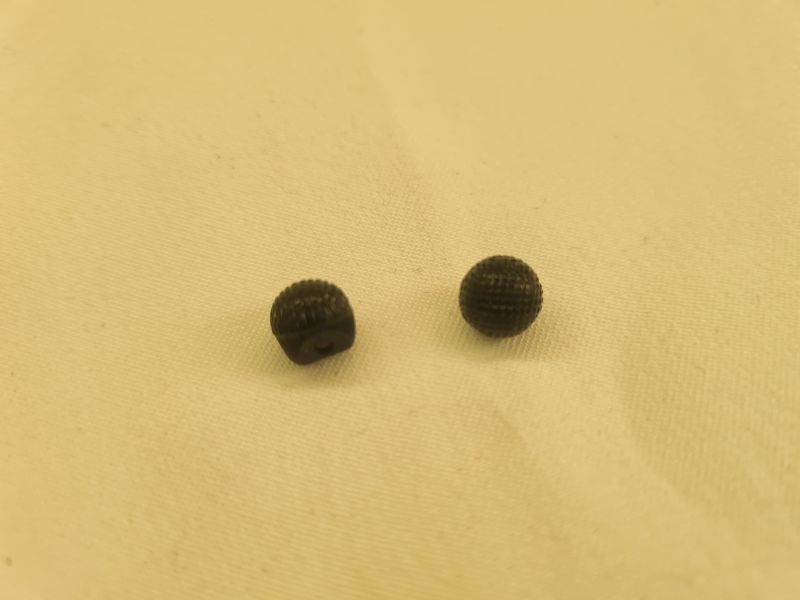 Knopf 8mm Öse Mini Kuppelknopf Schwarz