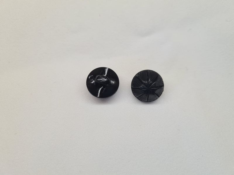 Knopf 15mm Öse Kuppel 8 Teile Schwarz