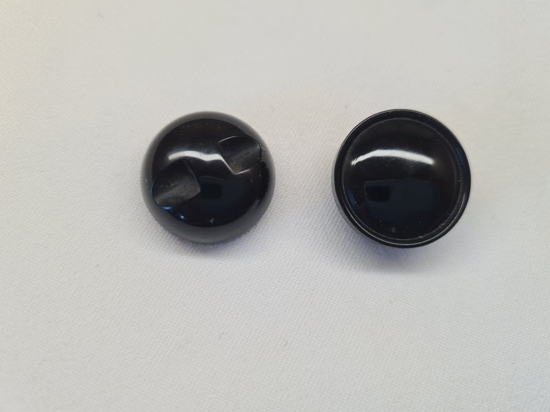 Knopf 20mm Öse umgekehrter Kuppelknopf Schwarz