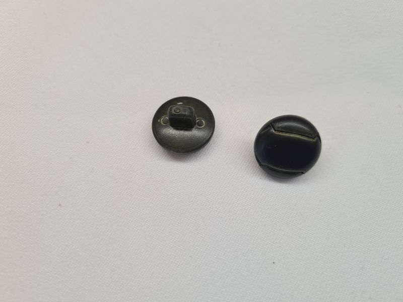Knopf 15mm Öse Kuppelknopf mit Viereck Schwarz