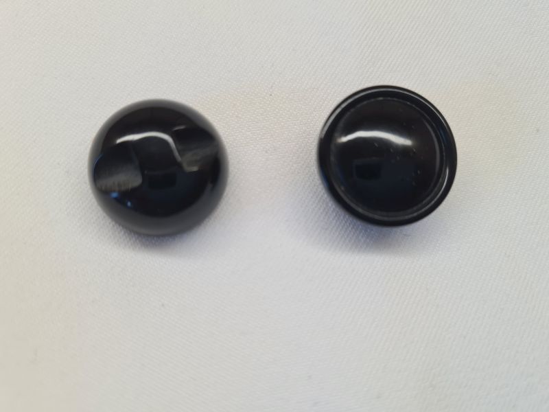 Knopf 18mm Kuppelknopf Schwarz