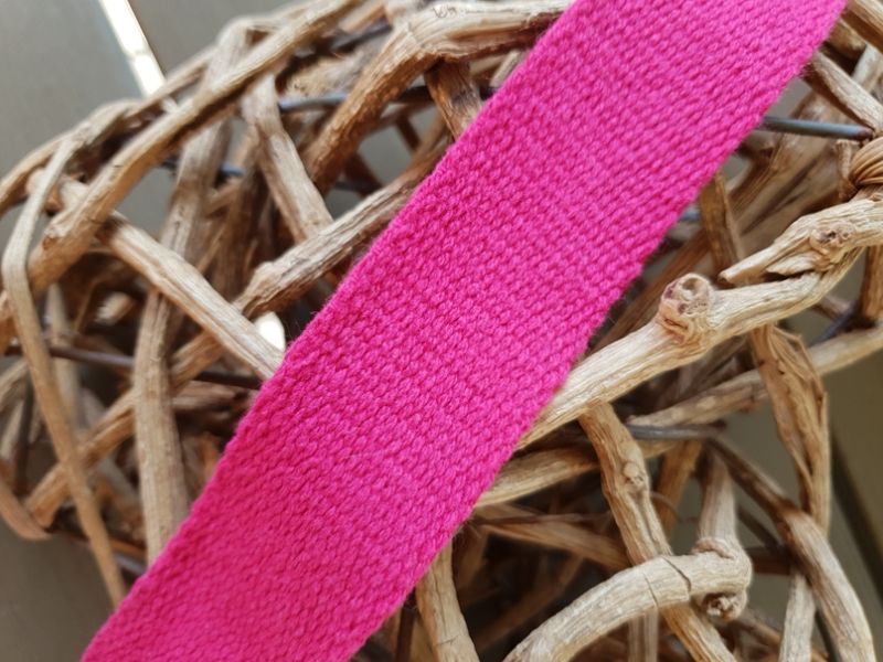 Baumwoll Gurtband dick 30mm pink