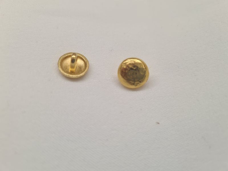 Knopf 10mm Öse Metall Uniformknopf Gold