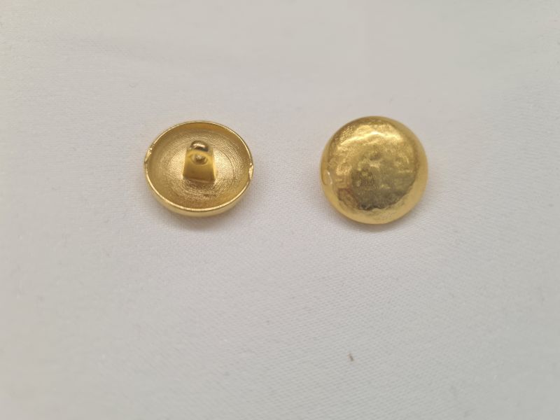 Knopf 15mm Öse Metall Uniformknopf Gold