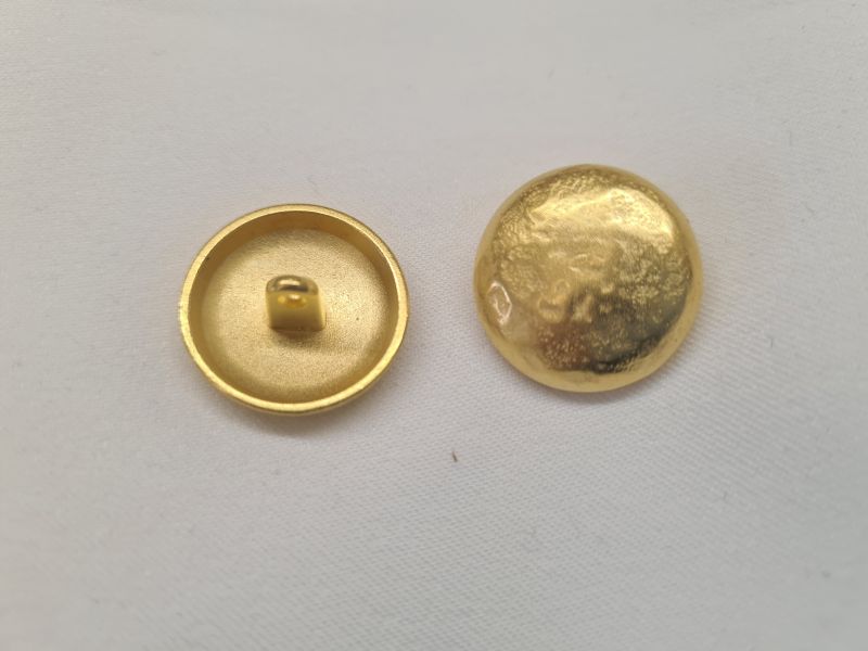 Knopf 20mm Öse Metall Uniformknopf Gold