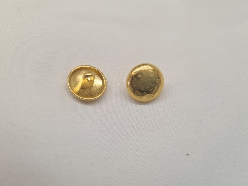 Knopf 13mm Öse Metall Uniformknopf Gold