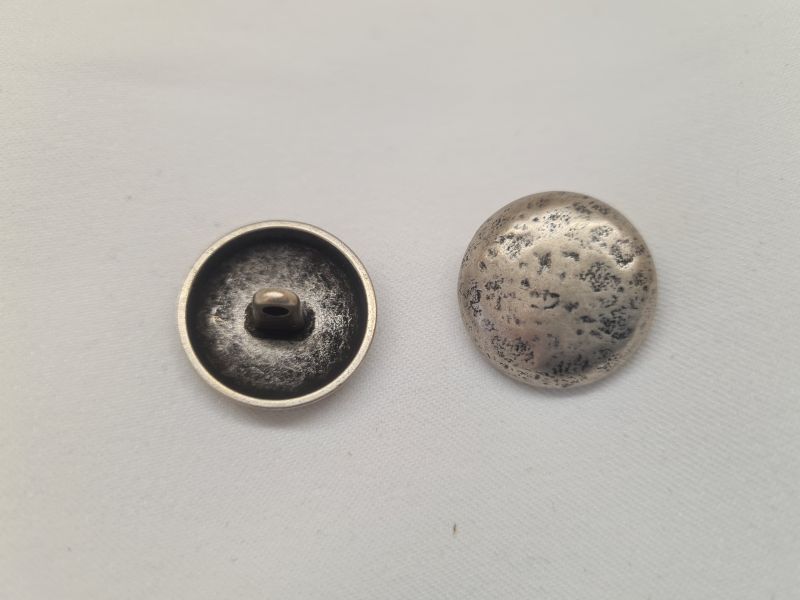 Knopf 20mm Öse Metall Uniformknopf Silber