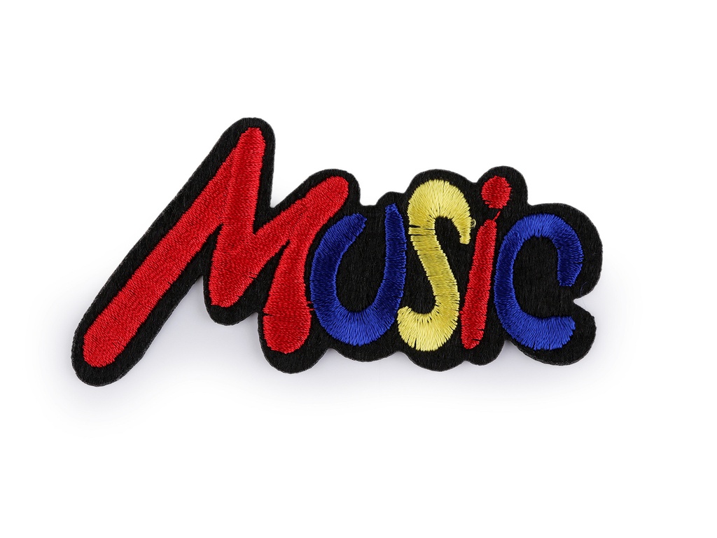 Applikation Bügelbild Music Bund