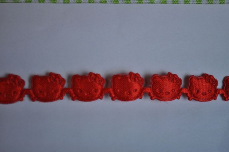 Satinband Katzen Kopf Rot