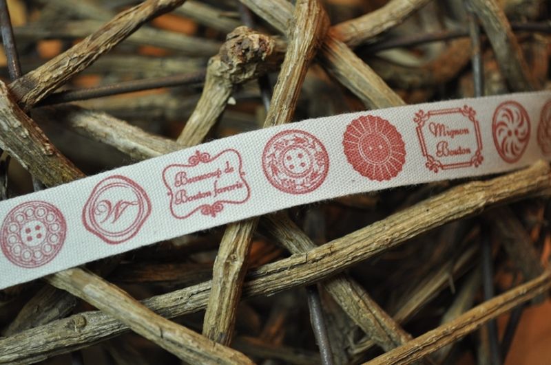 Baumwollband Knöpfe