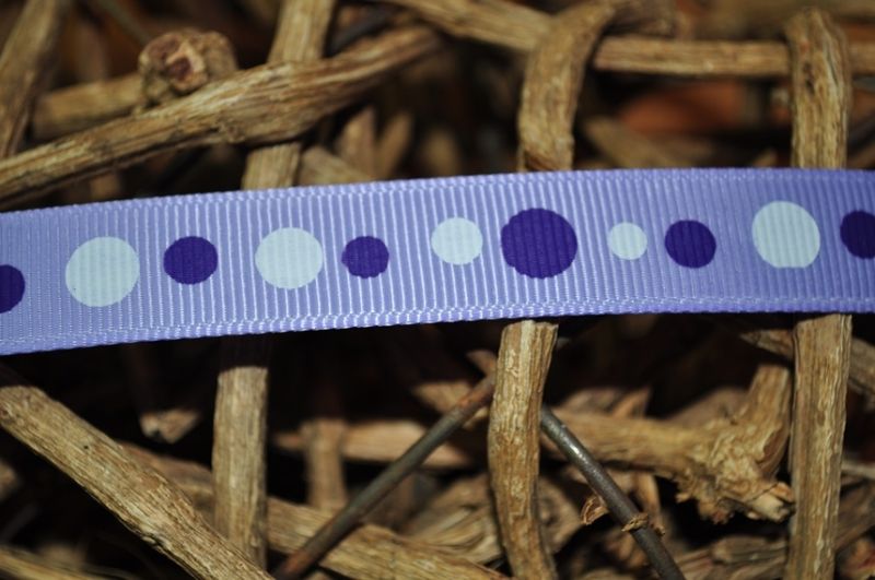 Ripsband *Dots* flieder