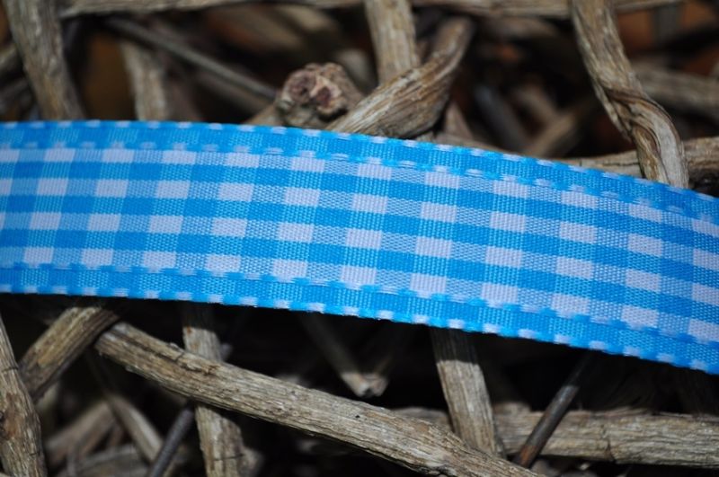 Vichy Karo Band Breit Türkis