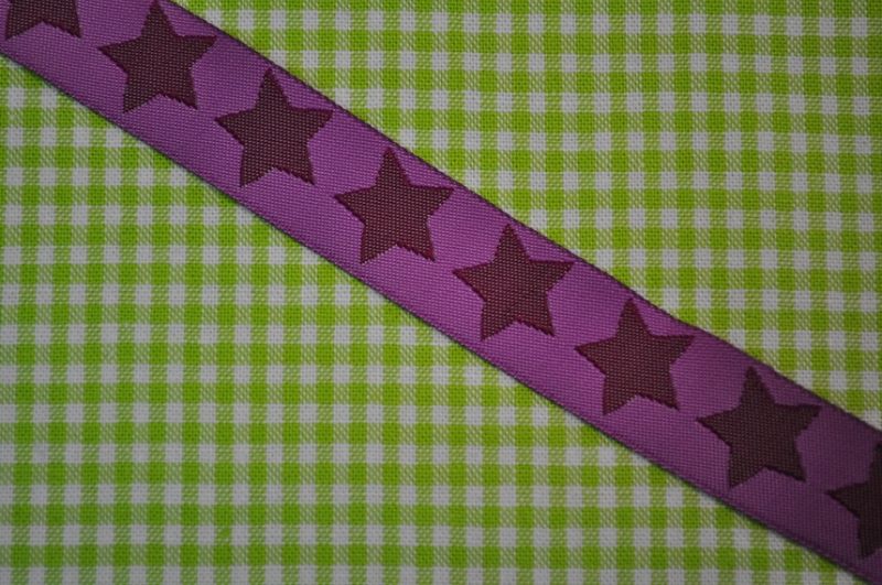 Webband Sterne Lila/dunkellila