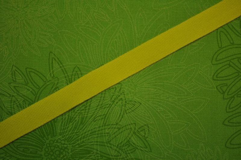 Baumwollband uni gelb