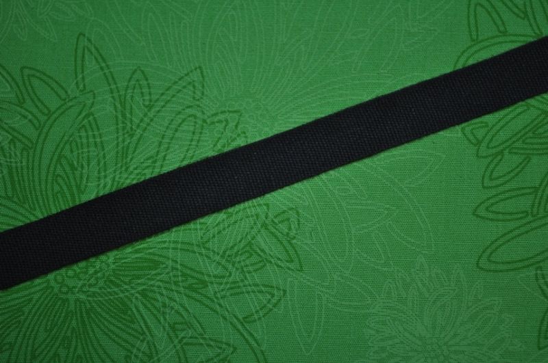 Baumwollband uni dunkelbraun