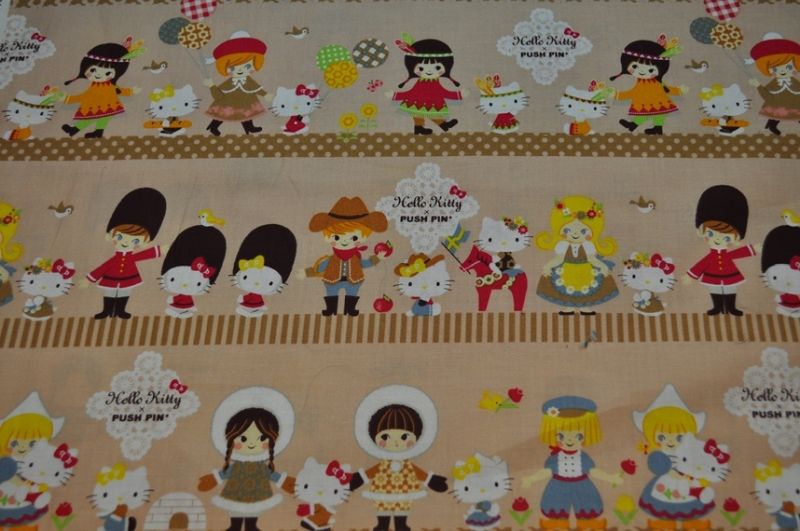 Kokka Hello Kitty 15 hellbraun