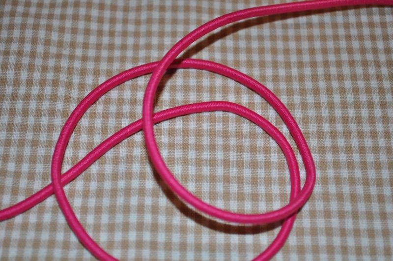 Gummikordel rund 3 mm pink