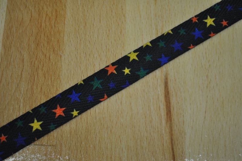 Gurtband 17 mm Sternchen