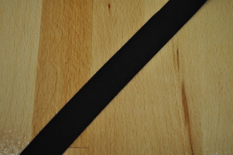 Gummiband 20 mm schwarz